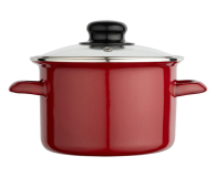Altom Garnek emaliowany 16 cm 1,4 l pokrywka merlot indukcja - 1611124 - zdjęcie 2